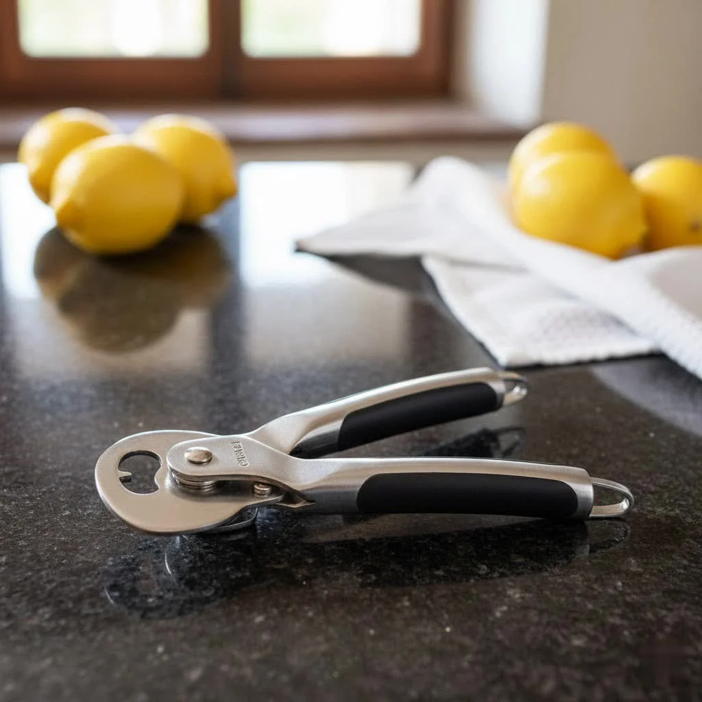 Automatic can opener on a kitchen counter