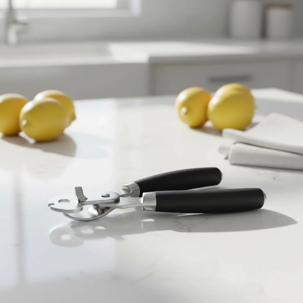 Hand can opener with ergonomic handles